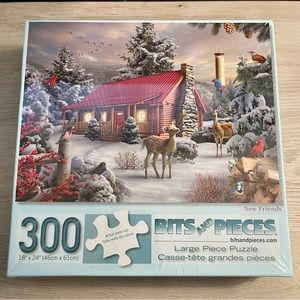 Bits and Pieces 300 Piece Puzzle-New Friends-Never Opened